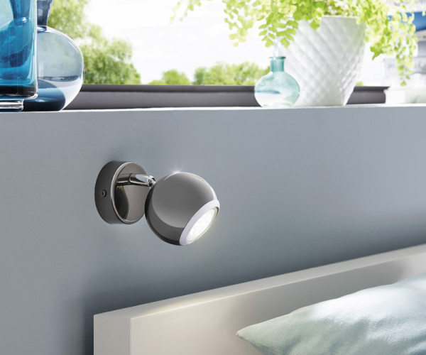 Купить Eglo Спот LED BIMEDA, 1X3W (GU10), сталь, никель черный 31005