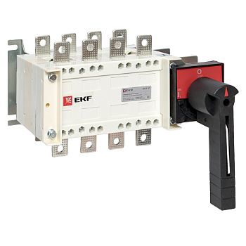 EKF PROxima Рубильник-переключатель 250A 4P c рукояткой управления для прямой установки PowerSwitch