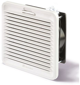 Finder Вентилятор с фильтром; версия с обратным направлением потока; питание 120В АС; расход воздуха 100м3/ч; степень защиты IP54 7F2181203100