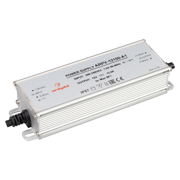 Arlight Блок питания ARPV-12150-A1 (12V, 12.5A, 150W) (IP67 Металл, 3 года) 034206