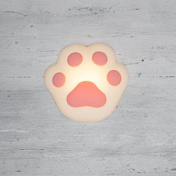 NEON-NIGHT Силиконовый ночник «Кошачья лапа» розовый, NEON-NIGHT 503-005