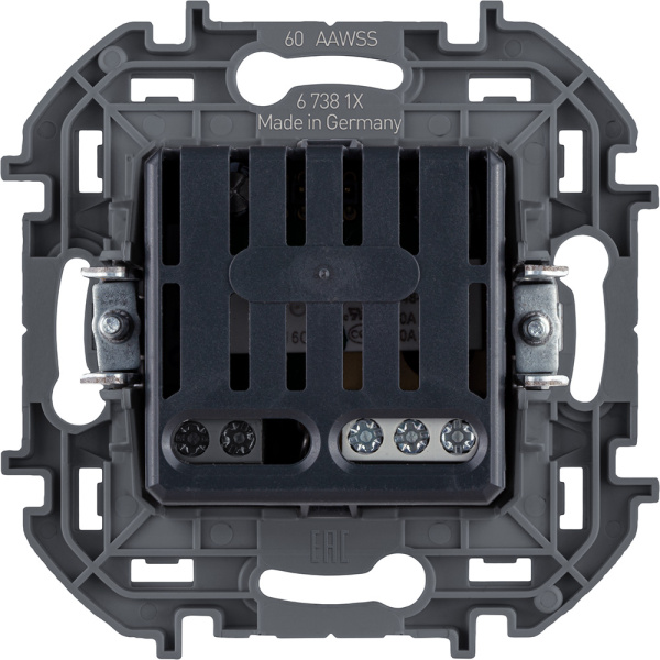 Купить Legrand INSPIRIA Антрацит Термостат с внешним датчиком для тёплых полов 673813