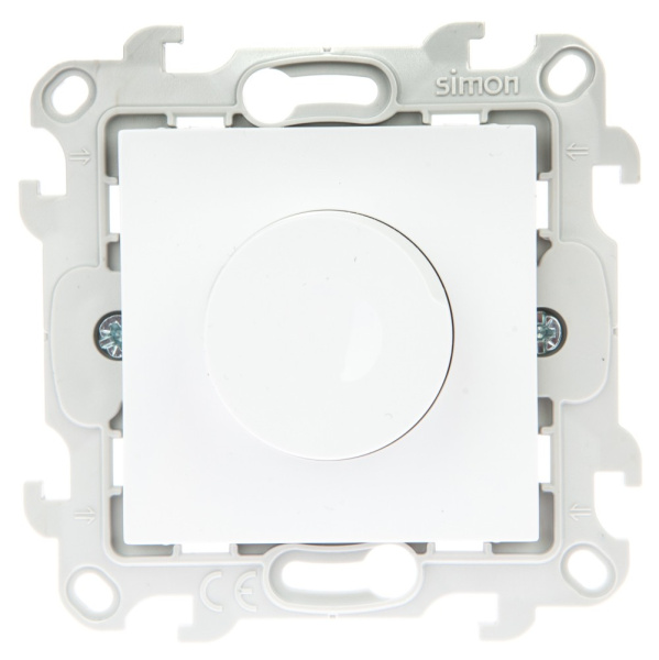 Simon 24 Белый Светорегулятор проходной, 40-450W 2410313-030
