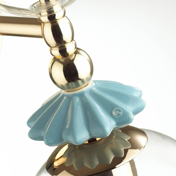 Купить Odeon Light 4855/1WA CLASSIC ODL_EX21 золото/раноцветн./керамика/стекло Бра E14 1*40W BIZET