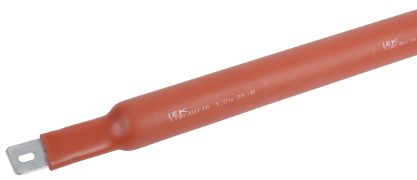 Купить IEK Термоусаживаемая трубка ТТШт 40/16 35 кВ 2,5:1 красная 1м