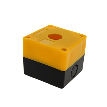 EKF PROxima Корпус КП101 пластиковый 1 кнопка желтый