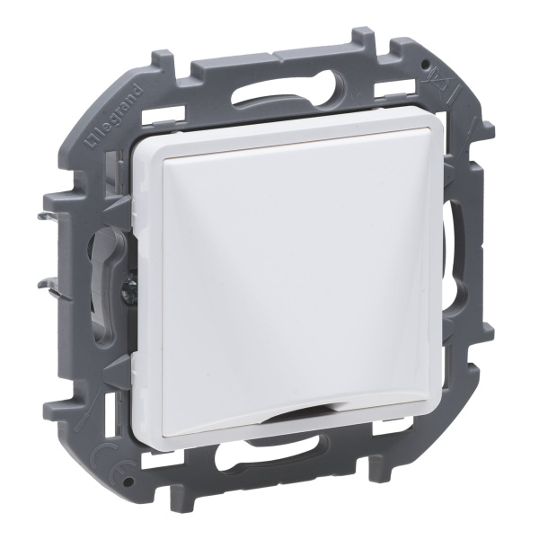 Купить Legrand INSPIRIA Белый Вывод кабеля с зажимом для крепления 673890