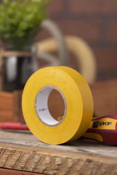 Купить EKF Basic Изолента класс А (0,18х19мм) (20м.) желтая