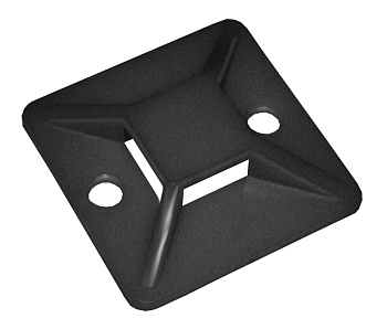 IEK Площадка самоклеящаяся 30х30 черная под хомуты (100шт)