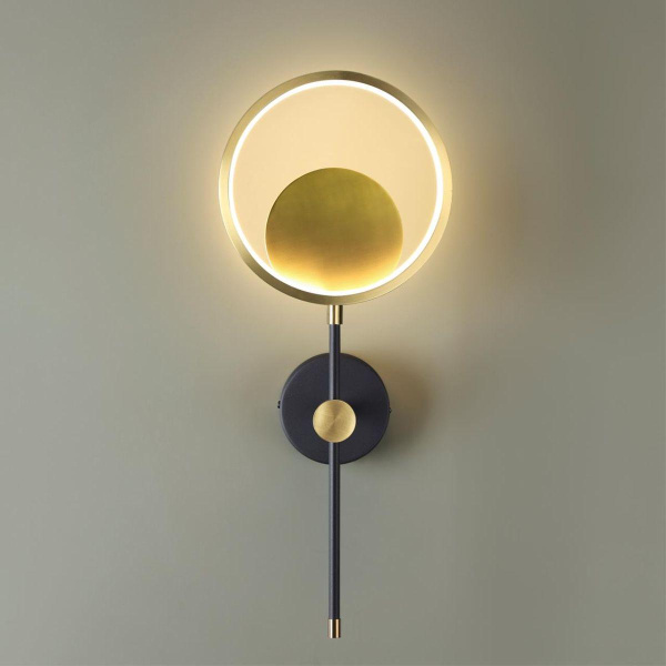 Купить Odeon Light 4322/15WL MIDCENT ODL22 121 металл/черный с бронзой Настенный светильник IP20 LED 12W 766Лм 3000K DENZEL