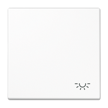 JUNG LS 990 Белая Клавиша 1-ая с символом ОСВЕЩЕНИЕ LS990LWW