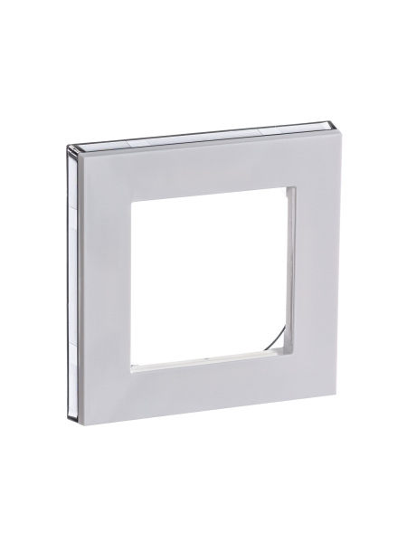 Купить ABB EPJ Levit белый / дымчатый чёрный Рамка 1 пост 2CHH015010A6062