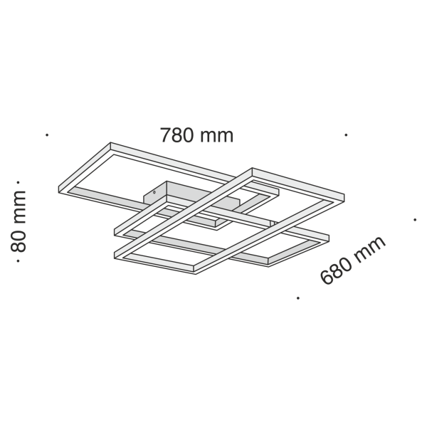 Купить Maytoni Technical Line Белый Потолочный светильник LED 80W 5000Лм MOD015CL-L80W
