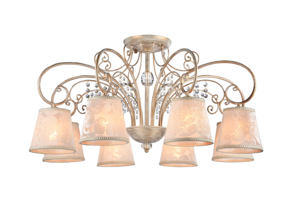 Freya Classic Lorette Белый с Золотом Потолочный светильник E14 40W FR2406-PL-08-WG Купить Freya Classic Lorette Белый с Золотом Потолочный светильник E14 40W FR2406-PL-08-WG