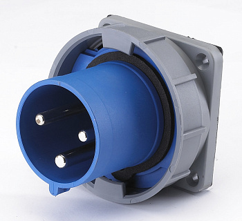 DEKraft Вилка щитовая 633 2Р+РЕ 63А 220В IP67 ВЩ-102 26065DEK