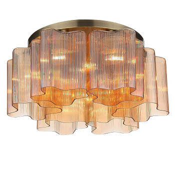 ST LUCE SL117.302.06 Люстра потолочная Бронзовый/Янтарный E27 6*60W