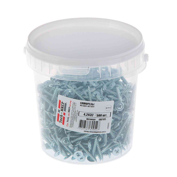 Tech-Krep Саморез ШСММ 4,2х32 (500 шт) - ведро 100105