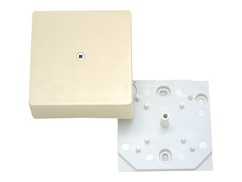 Hegel Коробка разветвительная д/откр установки без клеммника, слоновая кость, размер 75x75x30, IP20 КРК2702 02-01