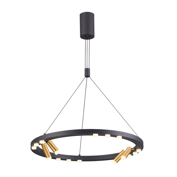 Odeon Light 3918/48L ODL20 39 черный/золотистый/металл Подвесной светильник LED 48W 4000K BEVEREN Купить Odeon Light 3918/48L ODL20 39 черный/золотистый/металл Подвесной светильник LED 48W 4000K BEVEREN