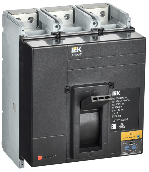 IEK ARMAT Автоматический выключатель в литом корпусе 3P N 120кА 1250А ТМ рег.