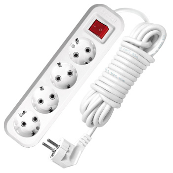 UNIVersal Удлинитель 7м ПВС 3*1 4гн. S-304 с/з выкл 9631992