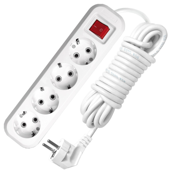 UNIVersal Удлинитель 2м ПВС 3*1 4гн. S-304 с/з выкл 9634419