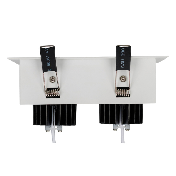 Купить Arlight Светильник CL-KARDAN-S180x102-2x9W Warm (WH-BK, 38 deg) (IP20 Металл, 3 года) 024130