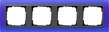 Gira EV Матово-синий/антрацит Рамка 4-ая 021489