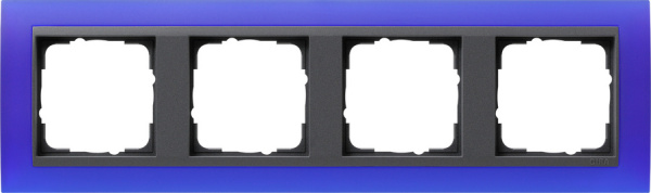 Gira EV Матово-синий/антрацит Рамка 4-ая 021489