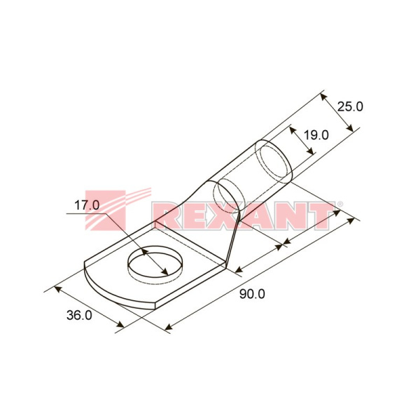Купить Наконечник ТМЛ 150–16–19 Rexant 07-5336
