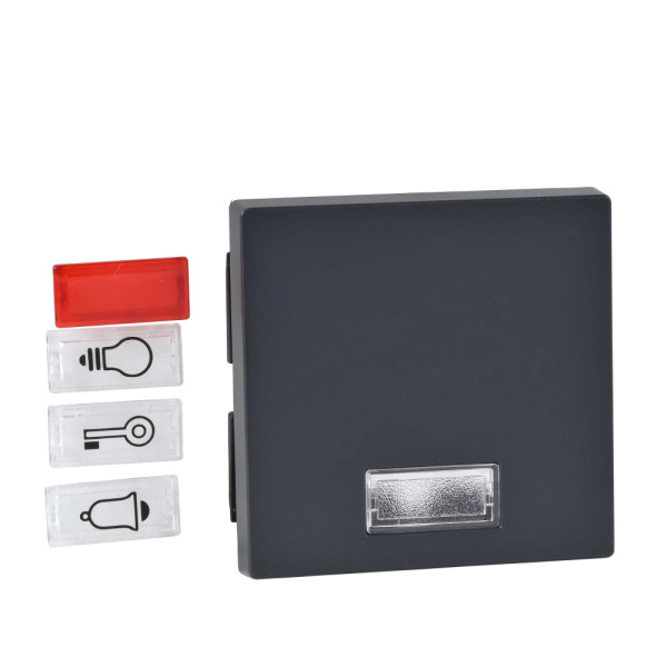 Купить SE Merten SM Антрацит Клавиша 1-ая с окошком, без линзы MTN433814