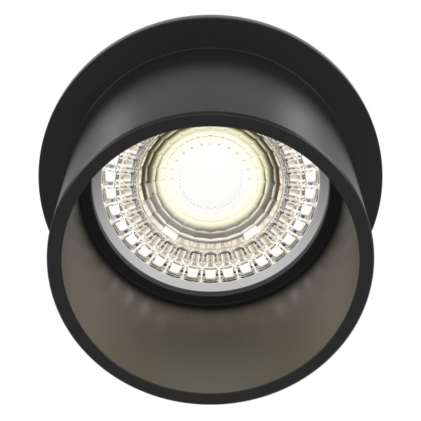 Купить Maytoni Downlight Reif Черный Встраиваемый светильник DL050-01B