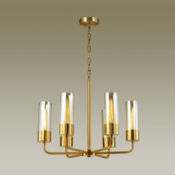 Купить Odeon Light 4659/6 ODL20 573 золотой/прозрачный Люстра E27 6*60W 220V STEPI