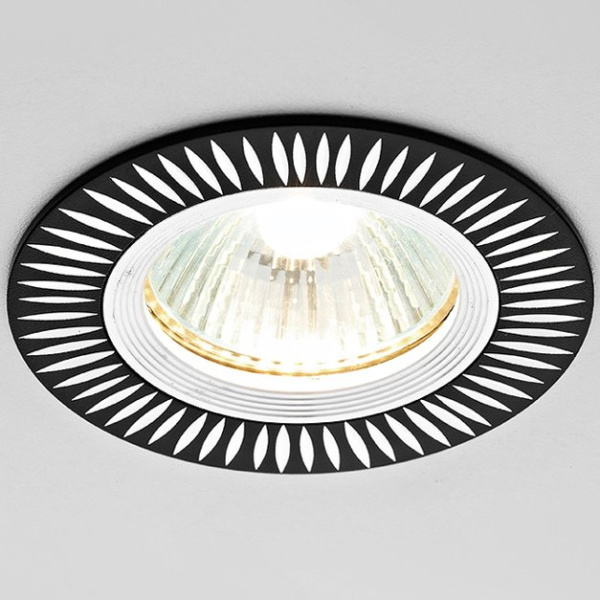 Ambrella Встраиваемый потолочный точечный светильник A507 BK сатин/черный MR16