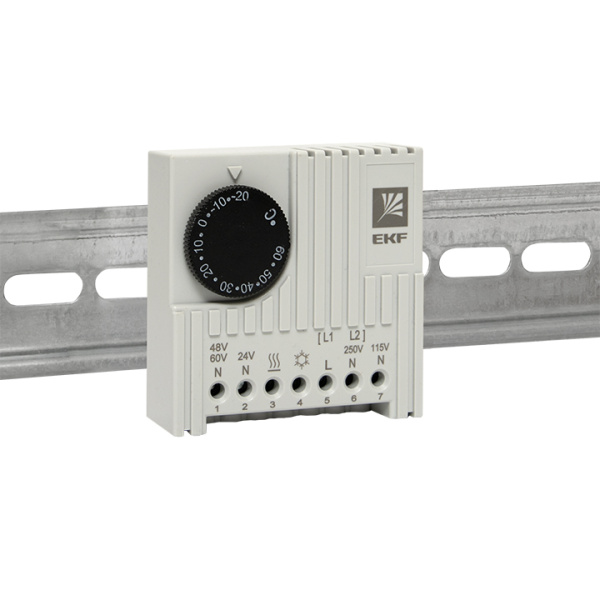 Купить EKF PROxima Термостат NO/NC (охлаждение/обогрев) на DIN-рейку 5-10A 230В IP20