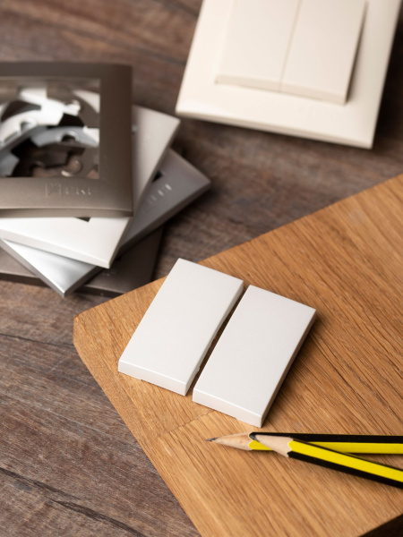 Купить EKF PROxima Валенсия лицевая панель выключателя 2-кл. 10А жемчуг