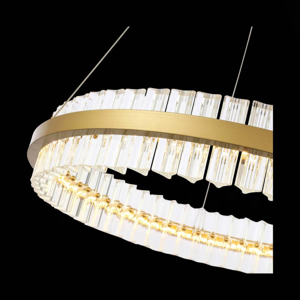 Купить ST Luce SL383.213.01 Светильник подвесной Матовое золото/Прозрачный LED 1*44W