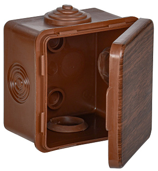 IEK Коробка расп. КМ 65х65х50мм о/к IP54 4 вв. дуб