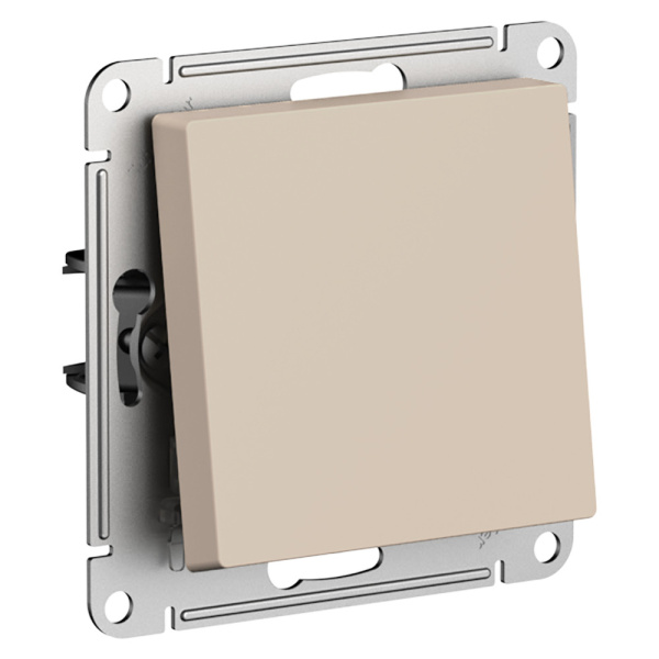 Systeme Electric AtlasDesign Песочный Переключатель 1-клавишный, сх.6, 10АХ, механизм