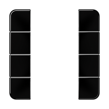 JUNG комплект накладок 4гр черный CD504TSASW