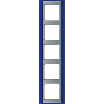 JUNG А Plus Синий/Алюминий Рамка 5-ая AP585BLAL