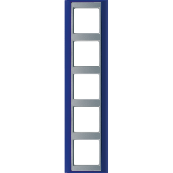 JUNG А Plus Синий/Алюминий Рамка 5-ая AP585BLAL