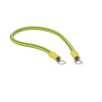 DKC Перемычка медная сеч. 6 мм2, с наконечниками под винт М6, в комплекте с метизами HDZ, L 300 мм