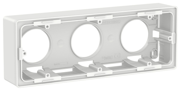 Купить SE Unica New Бел Коробка 3-ая для открытой установки NU800618