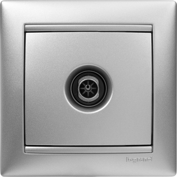 Купить Legrand Valena Алюминий Розетка TV единственная 1,5 дБ 770129