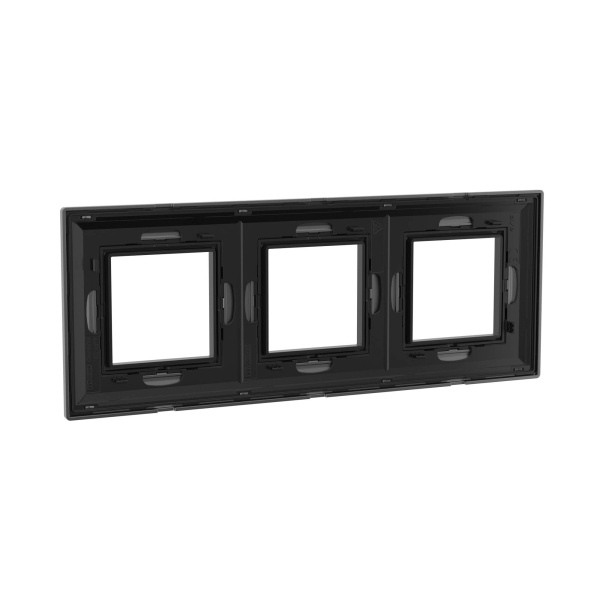 Купить DKC Рамка из металла, "Avanti", темно-серая, 3 поста (6 мод.)