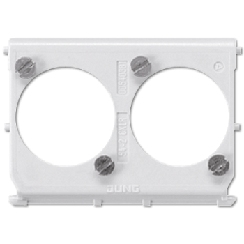 JUNG Монтажная вставка для двойных штекеров на шасси 54-2CXLR