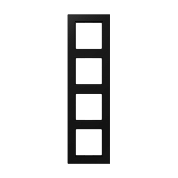 JUNG A 550 Черный матовый Рамка 4-ая A5584BFSWM