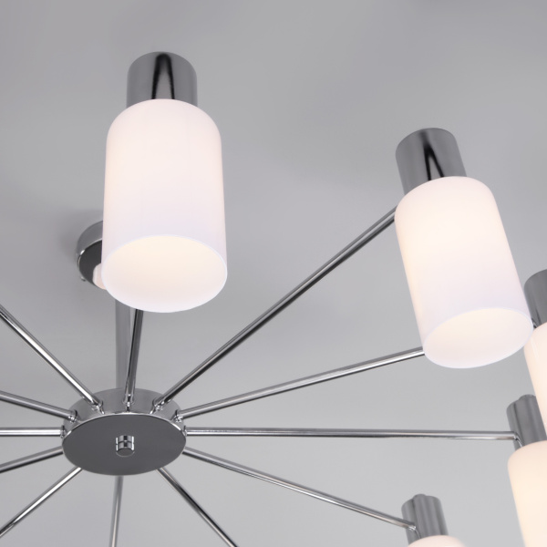 Купить Eurosvet Потолочная люстра со стеклянными плафонами 70160/12 хром a057112