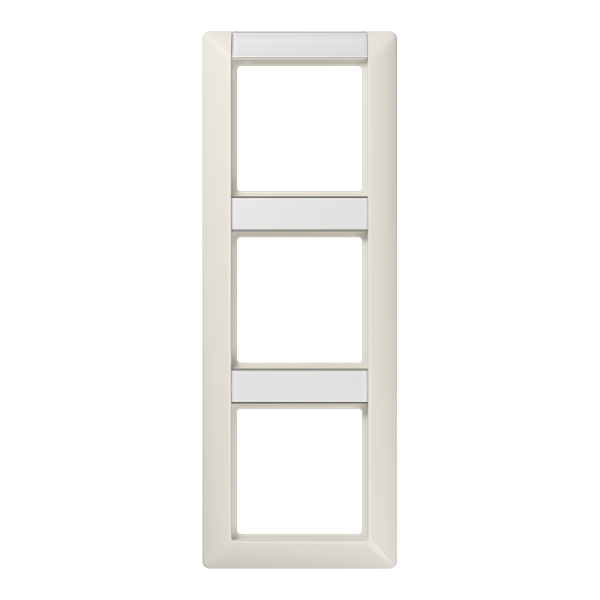 JUNG Рамка 3-кратная с полем для надписи для горизонтальной и вертикальной установки слоновая кость AS583NA